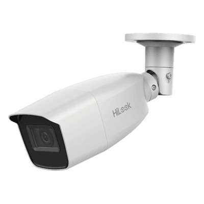 Cámara Bala TURBOHD / 2 Megapixel 1080p / Lente Varifocal 2.8-12 mm / IR EXIR 40 m (131.2 ft) / IP66 / Multiprotocolo TVI-AHD-CVI-CVBS / -40°C a 60°C