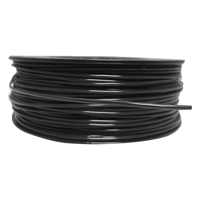 Cable Detector de Calor Lineal / Temperatura Fija 185°C / Bobina 152 m (498.7 ft) / Recubrimiento Nylon Negro / Exterior / Guía Acerada