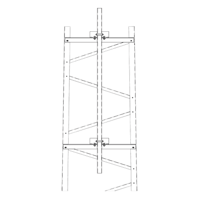Brazo para Torre / Sección #2 / Mástil 1.8 m (5.9 ft) / Herrajes Incluidos / Compatible Torre Titan
