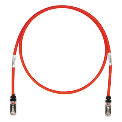 Patch Cord S/FTP Cat6A / Blindado 26 AWG / 2.5 m (8.20 ft) / PoE Tipo 3 y 4 / CM/LS0H / Rojo