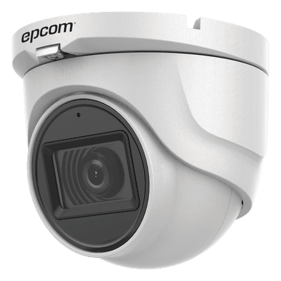Cámara Turret TURBOHD / 5 Megapixel / Lente 2.8 mm / Ángulo 85.5° / IR 30 m (98.4 ft) / IP67 / 4 Tecnologías / Audio por Coaxitron
