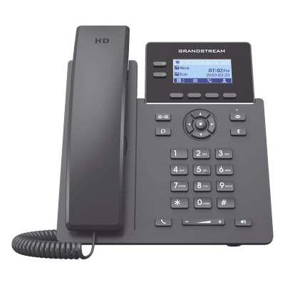 Teléfono IP / 2 Líneas SIP / 4 Cuentas / Codec Opus / IPv4/IPv6 / Pantalla LCD 132x48