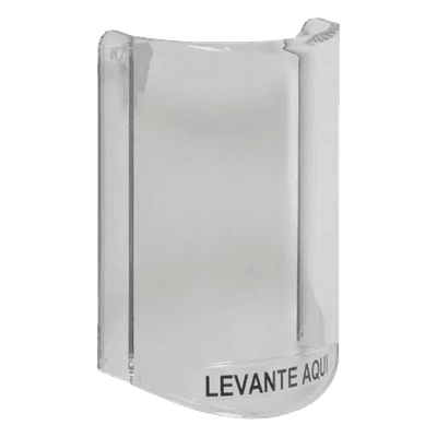 Cubierta protectora de policarbonato / Sin sonido / Texto en español / 135 x 89 x 45 mm / -40 a 120°F (-40 a 49°C) / UL y cUL conforme a ADA