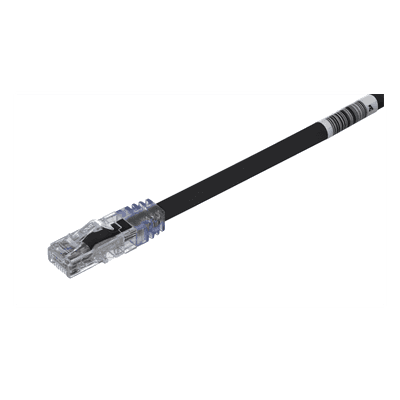 Cable de Parcheo UTP / Cat6A / 24 AWG / CM / 0.3 m (1 pie) / Negro