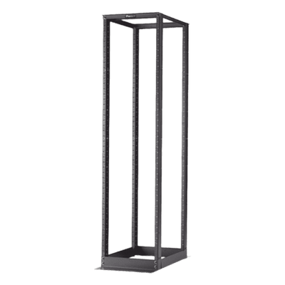 Rack de Cuatro Postes / 19" EIA-310D / 45 UR / Carga 1134 kg (2500 lbs) / Rieles Roscados #12-24 / Profundidad 584 mm (23 in)