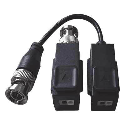 Kit Transceptor de Video / Hasta 8 Megapixel / Alcance 400 m (1312.3 ft) / HD-TVI / AHD / CVI / CVBS / Audio por Coaxitron / 100% Cobre
