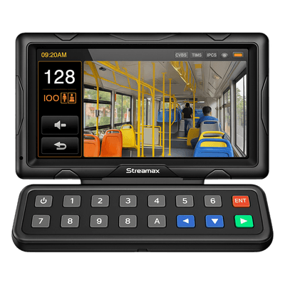 Panel de Control Táctil para MDVR Móvil / Pantalla 10.1 Pulgadas / Resolución 1024 × 600 / Audio Bidireccional / Cable 5 m (16.4 ft) / Rango -20°C a 70°C