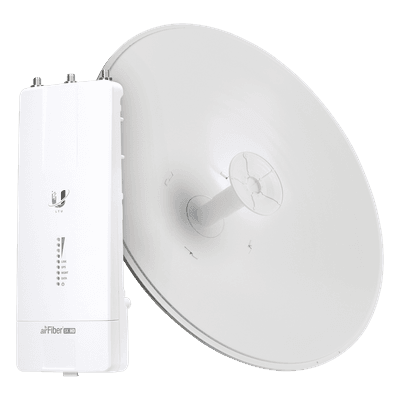 Kit de Enlace Inalámbrico / 5 GHz / 1 Gbps+ / 2 Mpps / 4096 QAM / Antena 30 dBi Slant-45 / 98.4 pies
