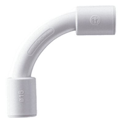 Curva Morbidx para Tubo / IP67 / Libre de Halógenos / Ø 16 mm / Gris RAL7035 / 78.8 mm Largo