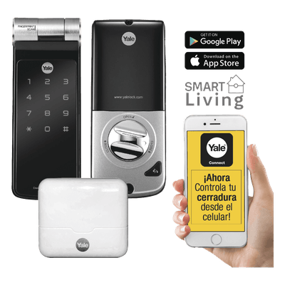 Kit de Hub con Cerradura Inteligente / Código PIN / Biometría / Control Smartphone / WiFi / Hasta 16 Dispositivos