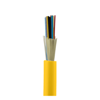 Cable de Fibra Óptica / 24 Hilos / Monomodo OS2 9/125 / Interior / Tight Buffer 900µm / OFNR Riser / Dieléctrico / Precio Por Metro (3.28 pies)