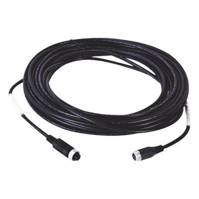 Cable Extensor de Vídeo y Audio / 10 m (32.8 ft) / Conector M12-4P Circular / Transmisión Triple / Material PVC-45P y LD-PE UL20276 / RoHS