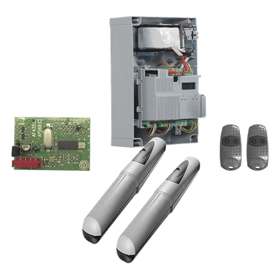 Kit de operadores para puertas abatibles / Hasta 5 m (16.4 ft) / 400 kg por hoja / IP44 / 110V