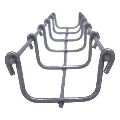 Charola Tipo Malla Bimetálica / 50 mm Ancho / 33 mm Peralte / Tramo 3 m (9.8 ft) / Hasta 26 Cables Cat6 / Exterior y Zonas Húmedas