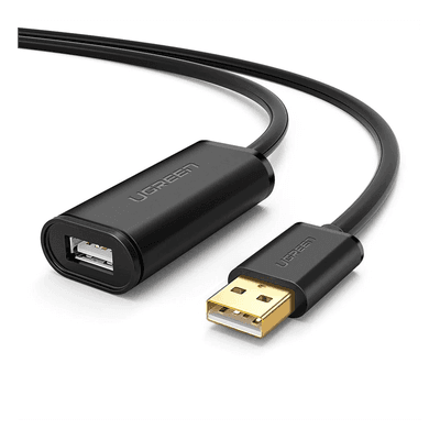 Cable de Extensión Activo USB 2.0 / 5 m (16.4 ft) / Amplificador FE1.1S / Velocidad 480 Mbps / Macho-Hembra / Triple Blindaje