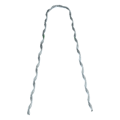 Remate Preformado Retenida / Acero Galvanizado / Cable Figura 8 con Mensajero 3.1 mm / Tensión 1746 kg / Longitud 304.8 mm (12') / Pierna Dispareja