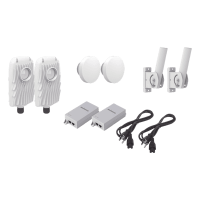 Kit Punto a Punto / 1.5 Gbps / 4.9-6.4 GHz / 12 dBi / 2 km (1.2 mi)