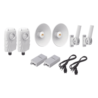 Kit de radios punto a punto / 1.5 Gbps / 4.9-6.4 GHz / 20 dBi / 8 km (26.2 ft)
