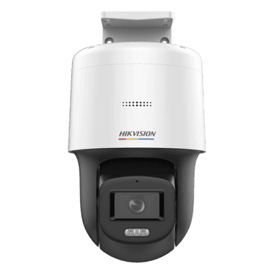 Cámara Domo PT IP / 4 Megapixel / Lente F1.0 / Luz Blanca 30 m (98.4 ft) / Audio Bidireccional / PoE / IP66