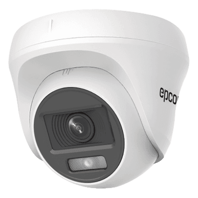 Cámara Turret TURBOHD / 2 Megapixel / Color 24/7 / Luz Blanca 20 m (65.6 ft) / Micrófono Integrado / 4 Tecnologías / Interior