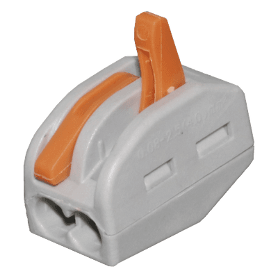 Conector de Presión / 1 Entrada 1 Salida / 12AWG-28AWG / 250V 32A / -20°C a 70°C / 0.47 x 0.83 x 0.59 in