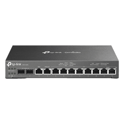 Router Multi-WAN / Controlador SDN Integrado / Switch PoE+ 110 W / 2 SFP 1G / 24,980 Sesiones Concurrentes / 942.1 Mbps
