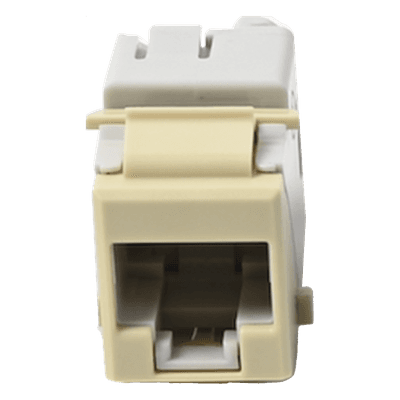Jack Keystone Cat6A UTP / Terminación 110 / Color Marfil / Conductores 24-22 AWG Sólido y 26-24 AWG Multifilar