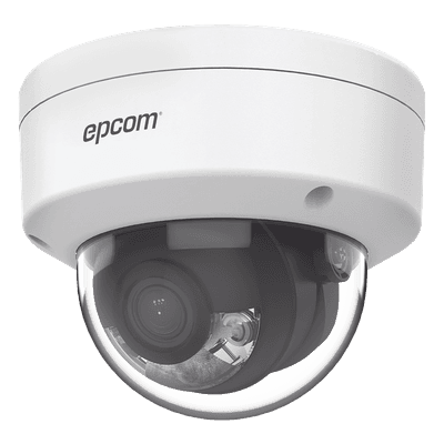 Domo IP / 4 MP / Lente 2.8 mm / ColorVu / AcuSense / PoE / H.265+ / IP67 / IK08 / WDR 120 dB / Luz blanca 30 m (98 ft)