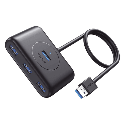 HUB USB-A 3.0 / 4 Puertos USB-A 3.0 5Gbps / Entrada USB-C PD 5V2A / Cable 1 m (3.3 ft) / Indicador LED / Diseño Compacto