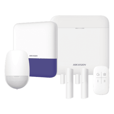 Kit de Alarma Inalámbrico / 48 Zonas / GSM 3G/4G Dual SIM / Wi-Fi 2.4 GHz / PIR 15 m (49.2 ft) / Sirena Exterior / Batería de Respaldo 12 h