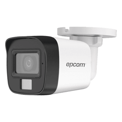 Cámara Bala TURBOHD / 3K 5 Megapixel / Gran Angular 104.9° / Dual Light 30 m (98.4 ft) IR + 20 m (65.6 ft) Luz Blanca / IP67 / Audio Integrado / 4 Tecnologías