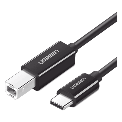 Cable USB-C a USB-B 2.0 / 1 m (3.3 ft) / 480 Mbps / Thunderbolt 3 / Blindaje EMI Triple / Plug and Play