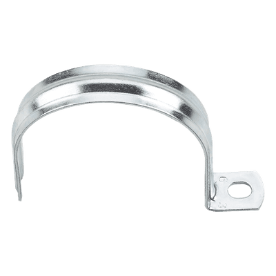 Abrazadera Tipo Uña / Conduit 3/8" (9.52 mm) / Acero Cincado / Espesor 0.9-1.2 mm / Instalaciones Eléctricas y Saneamiento