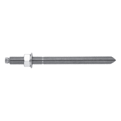 Espárrago Químico / Acero Galvanizado M10 / Longitud 130 mm / Rosca 90 mm / Resistencia 5.8 / Anticorrosión