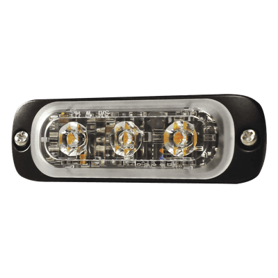 Luz Auxiliar LED / 3 LED / Multivoltaje 12~24 VCD / 12 Patrones de Destello / IPX8 / SAE J595 Clase 1