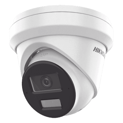 Cámara Turret IP / 4 Megapixel / Dual Light 30 m (98.4 ft) / AcuSense / WDR 120 dB / IP67 / PoE