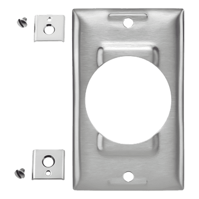 Placa de Acero Industrial / 1 Unidad / 50 A / Acero Inoxidable / Montaje Vertical / 0.035 in