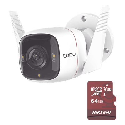 Cámara IP Wi-Fi / 4K 3840x2160 / Wi-Fi 5 Doble Banda / IR 30 m (98.4 ft) / Detección de Movimiento / Compatible con Alexa y Google Home