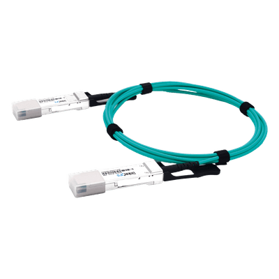 Cable AOC / 200 Gbps / QSFP56 a QSFP56 / Fibra Óptica Activa / 1 m (3.3 ft) / Plug-and-Play