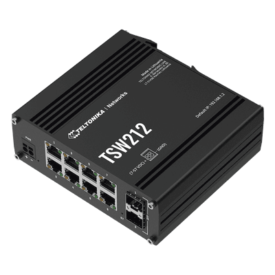 Switch Industrial Administrable L2 / 8 Puertos GE + 2 SFP / Profinet / Ethernet/IP / -40°C a 75°C / IP30