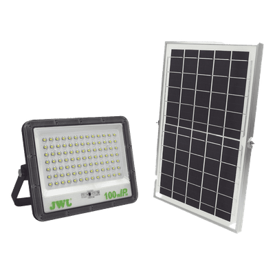 Reflector LED Solar / 100 W / 6 500 K / Panel Solar Integrado / IP66 / Ángulo 120° / Batería 3.2 V CD