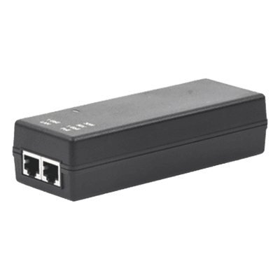 Inyector PoE Gigabit / 56Vcc / 30W / Eficiencia Nivel V / Protección Cortocircuito y Sobrevoltaje / 1000BASE-T