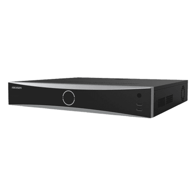 NVR IP / 16 Canales / 12 Megapixel (4K) / AcuSense / Reconocimiento Facial / 4 Bahías HDD / HDMI 4K / Alarmas I/O