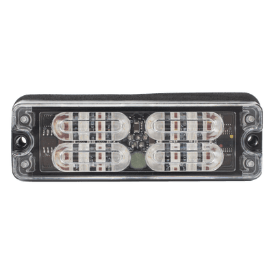 Luz de Advertencia LED de Montaje en Superficie / 12 LEDs de 1 W / 36 Patrones de Destello / 12-24 V / IP67 / SAE Clase I / R65