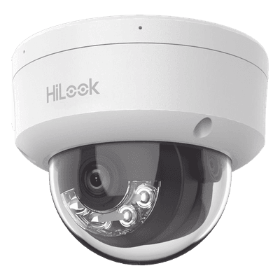 Cámara Domo IP / 2 Megapixel Full HD / Lente 2.8 mm 103° / IR 30 m (98.4 ft) / Micrófono Integrado / IP67 / PoE / dWDR / H.265+