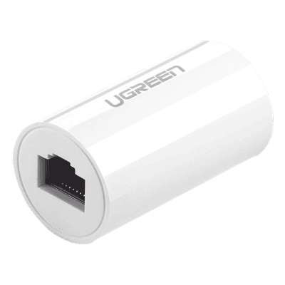 Acoplador RJ45 / Protección contra rayos / 1000Mbps / Cat7-Cat5e / POE / 100m (328 ft) / Ignífugo ABS