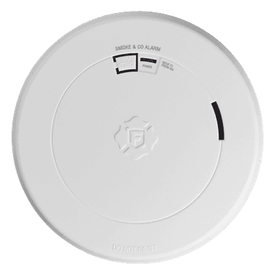 Detector Combo de Humo y CO / Batería Sellada de Litio 10 Años / Sensor Fotoeléctrico y Electroquímico / Alarma 85 dB / Diseño Ultra Delgado / Instalación Sin Cableado