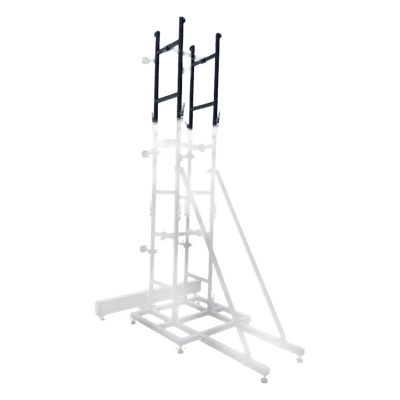 Accesorio Estructural Tipo H / Pantalla 1.5 m x 3 m / Aluminio / Base Modular 1 m (3.3 ft) / Pintura Electrostática Negra / Ganchos de Seguridad Integrados