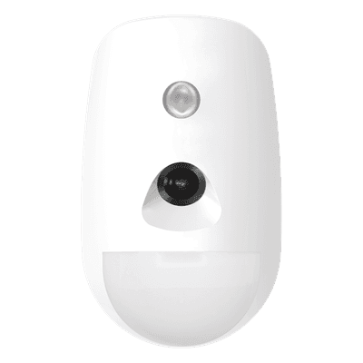 Sensor PIR Inalámbrico / Cámara VGA / Alcance 12 m (39.4 ft) / 85.9° / Inmunidad Mascotas 30 kg / Batería 6 Años / Uso Interior