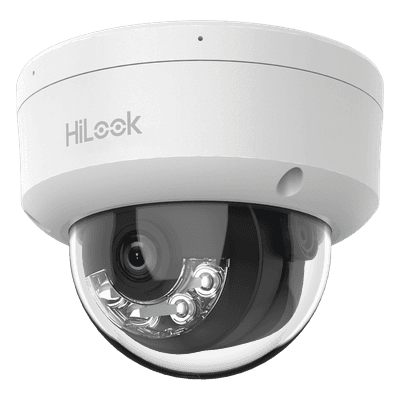 Cámara Domo IP / 2 Megapixel / Dual Light 20 m (65.6 ft) IR + 15 m (49.2 ft) Luz Blanca / Micrófono Integrado / PoE / AcuSense Lite / Interior